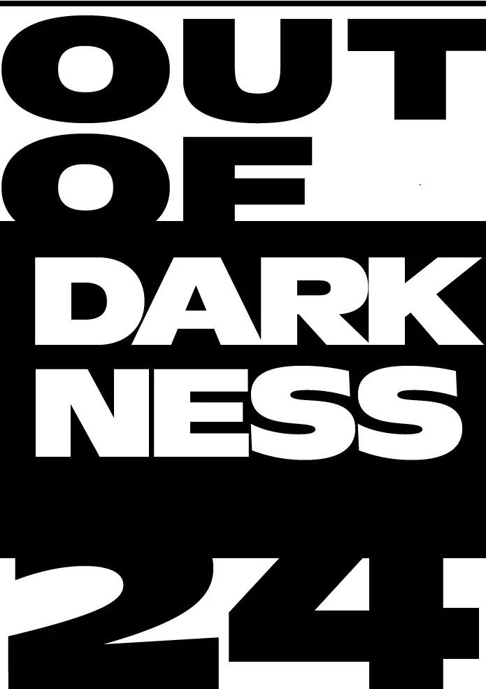 Typographic poster: Out of Darkness with its number of bans