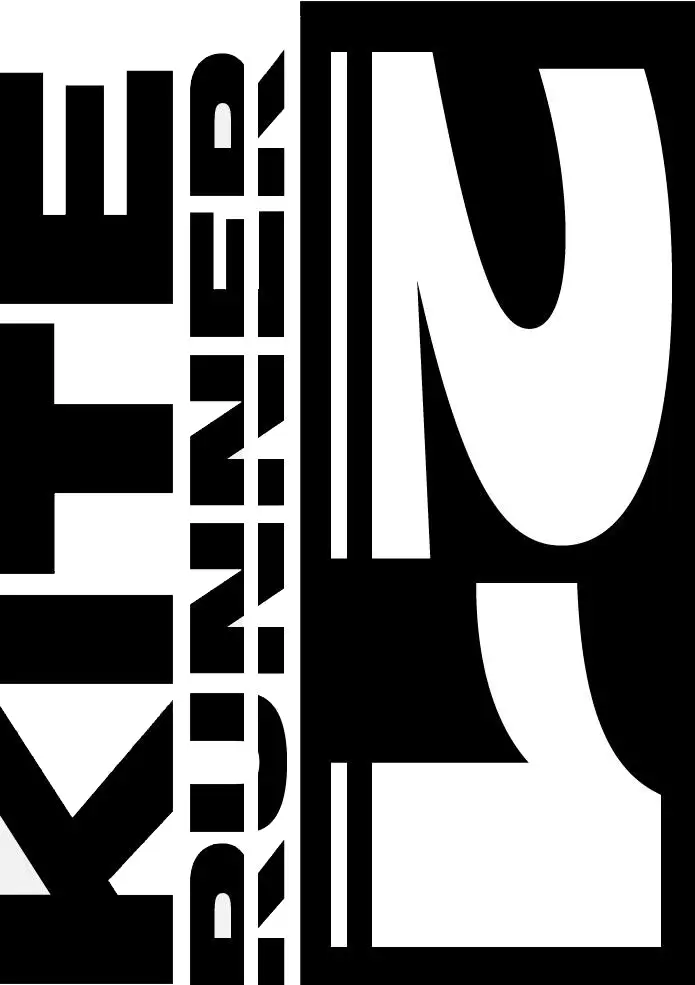 Typographic poster: The Kite Runner with its number of bans